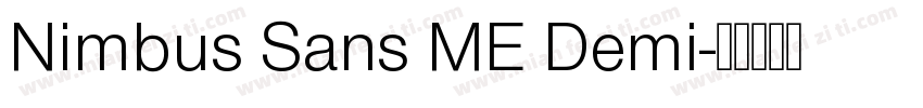 Nimbus Sans ME Demi字体转换